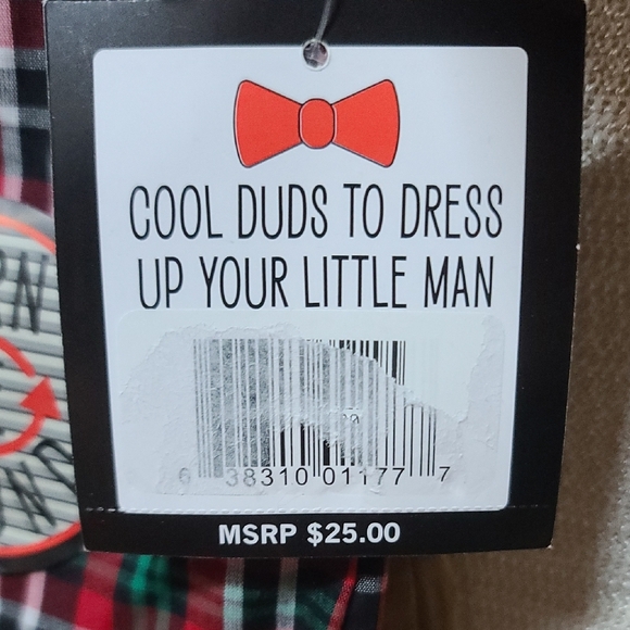 Staple Red and Green Button Down Shirt with Classic Plaid Design - Picture 5 of 8